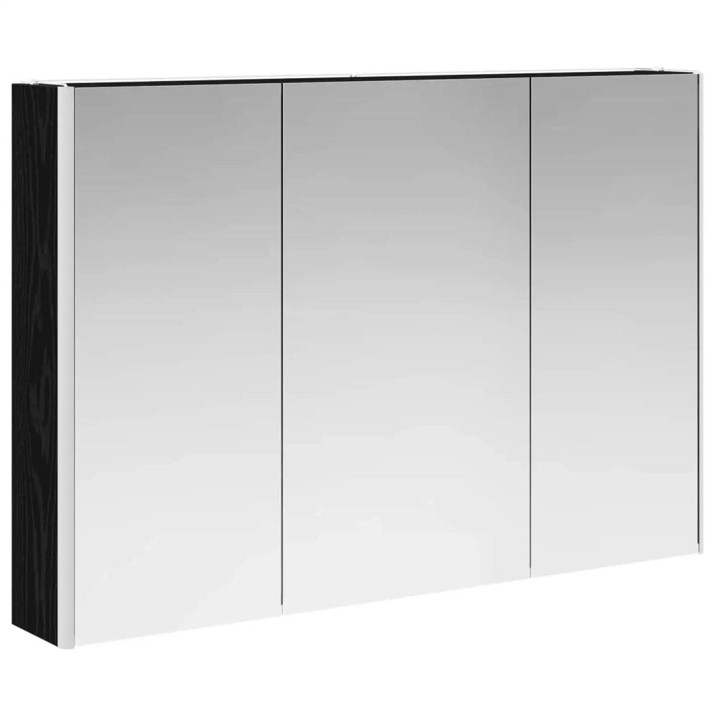 Mobiletto per specchio da Bagno | Armadio da bagno Rovere Nero