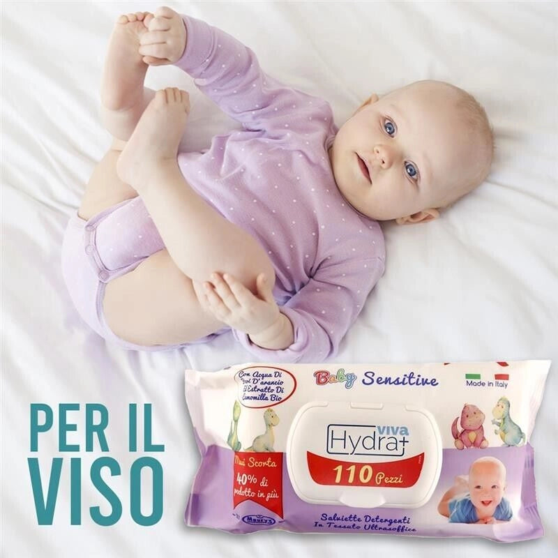 HYDRA VIVA+ SALVIETTE DETERGENTI BABY SENSITIVE 110 PZ