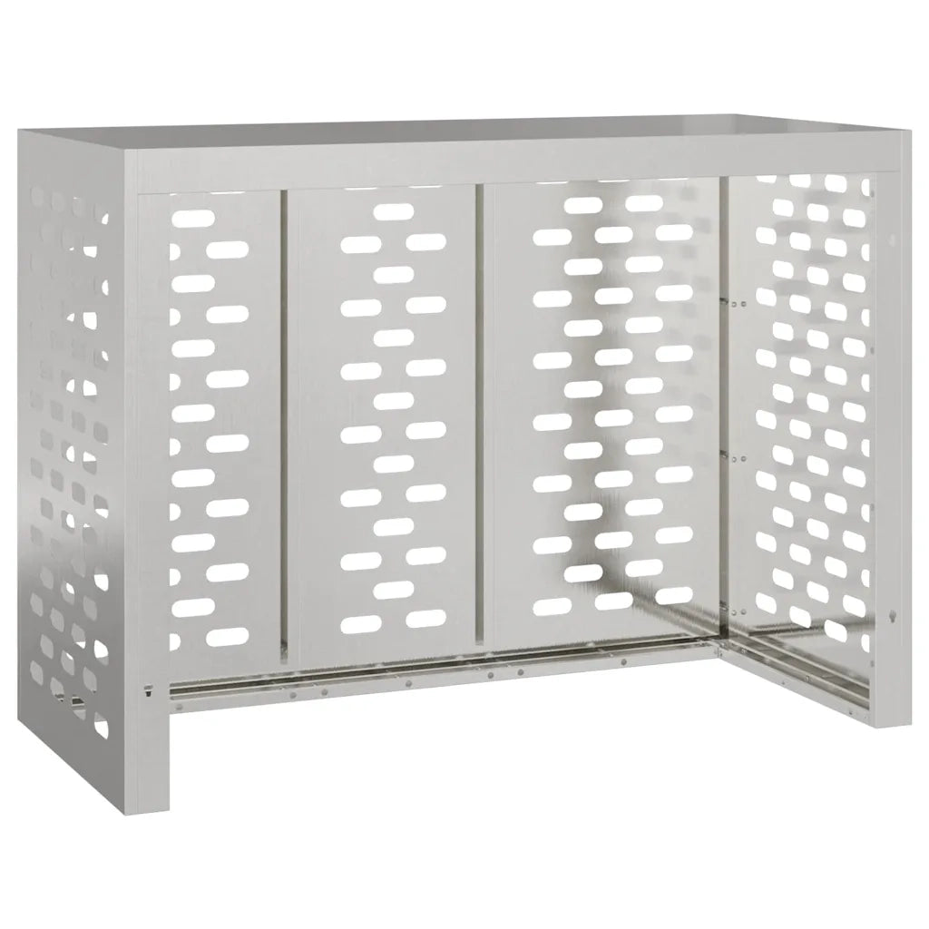 Copertura per condizionatore d'aria Argento 110 x 50 x 80 cm 865908