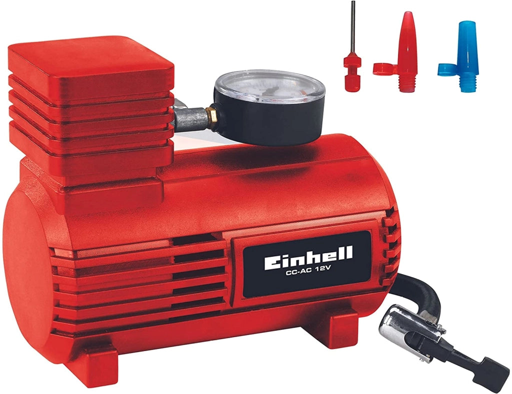 Compressore Aria Portatile BT-AC 12V Einhell Compatto Leggero Auto Palloncini