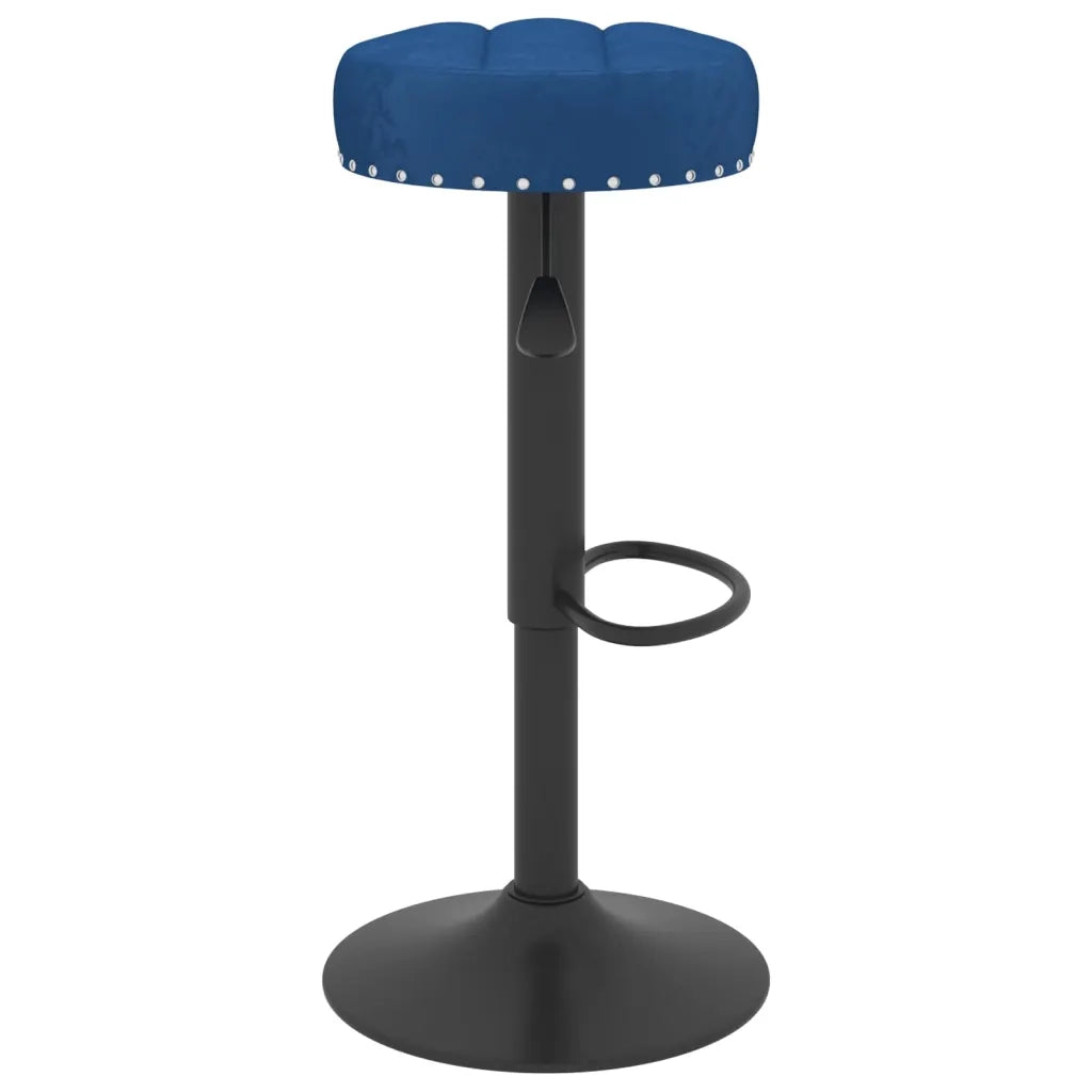 Sgabelli da Bar 2 pz Blu in Velluto 332999