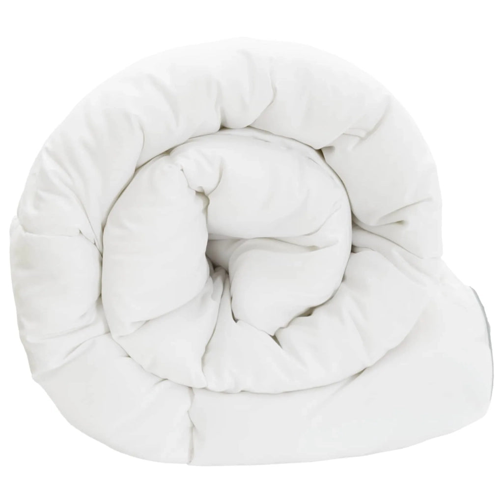 Set Duvet e Cuscino da Letto Bianco 135 x 200 cm Fibra di bambù 42041948
