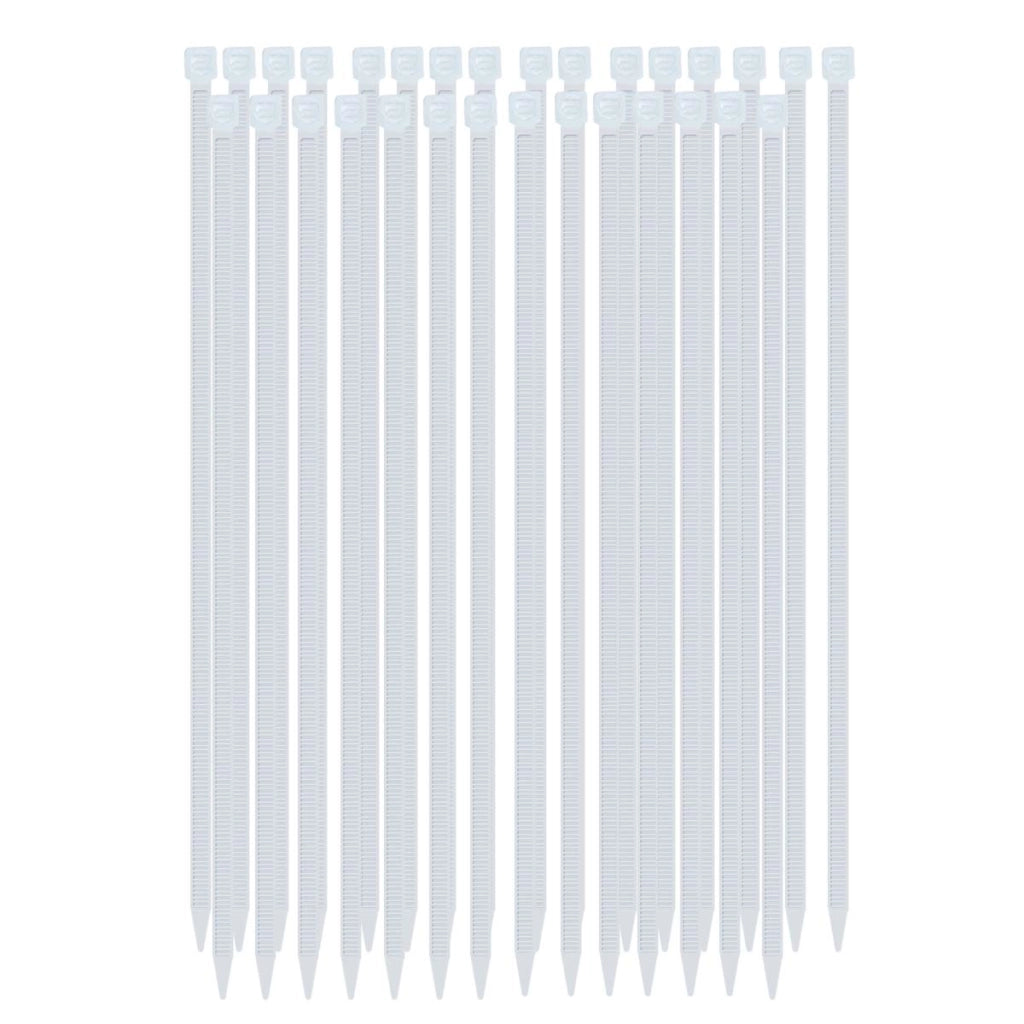 Fascette Stringicavo Autobloccanti 3,6 × 250 mm 30 Pezzi in Nylon Bianco Avizar