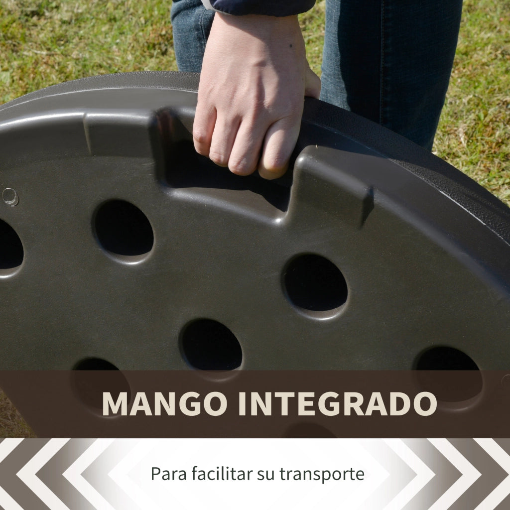 Base per Ombrellone ¨C Minimal ¨C 100x100x10,5 cm Marrone