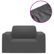 Fodera Elasticizzata per Divano Jersey di Poliestere Antracite CFW4527156
