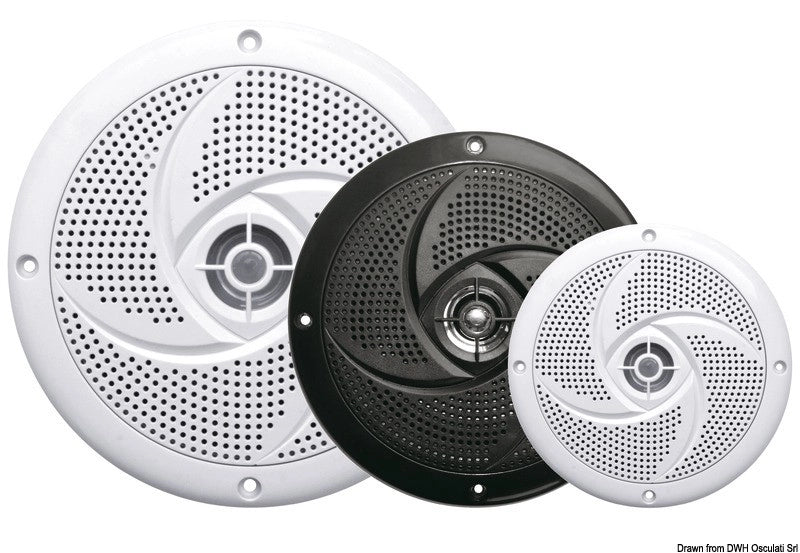 Altoparlanti stereo ultra piatte 4" doppio cono bi mm 133 pot. w 2x20