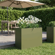 Vaso da giardino Verde Oliva 60 x 30 x 50 cm 8005574