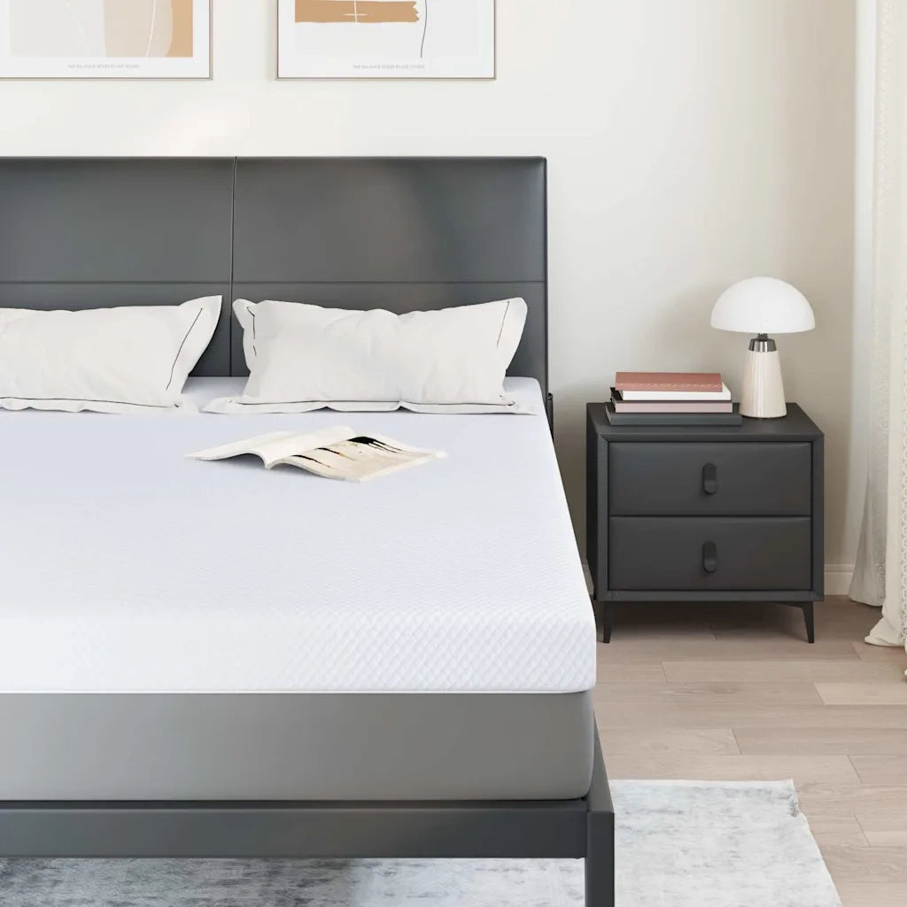 Topper per materasso Bianco 160 x 200 cm Tessuto Jacquard 4106250