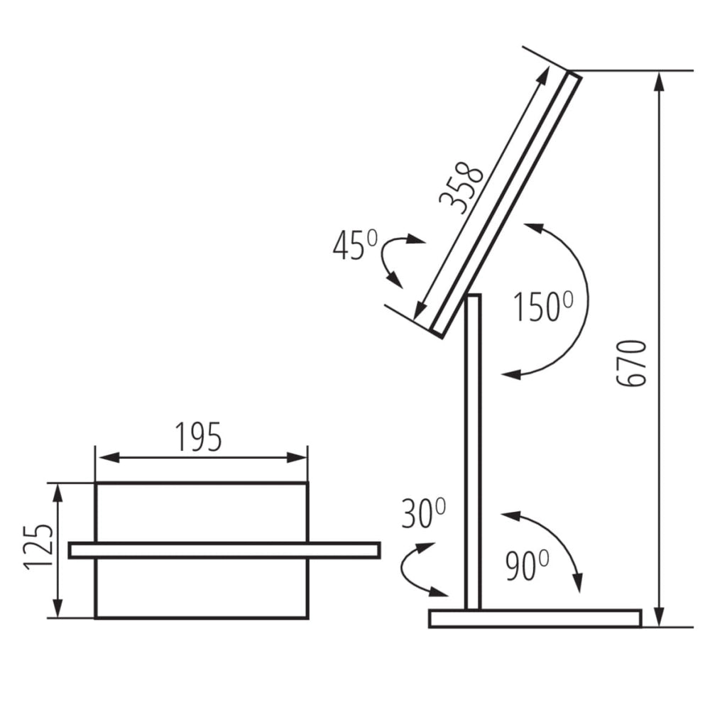 Lampada da scrivania Kanlux PREDA LED 7,3W 620lm USB