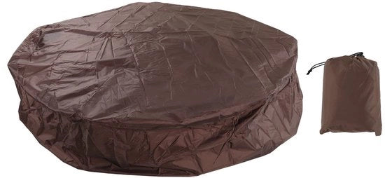 Copri vasca idromassaggio - 190 Zilver Polyester Taffeta - Acqua e sole resistente - Umidità e vento resistente - Incluso sacchetto di stoccaggio