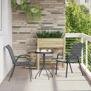 Set Bistro da Giardino 3 pcs Grigio Acciaio 42003979