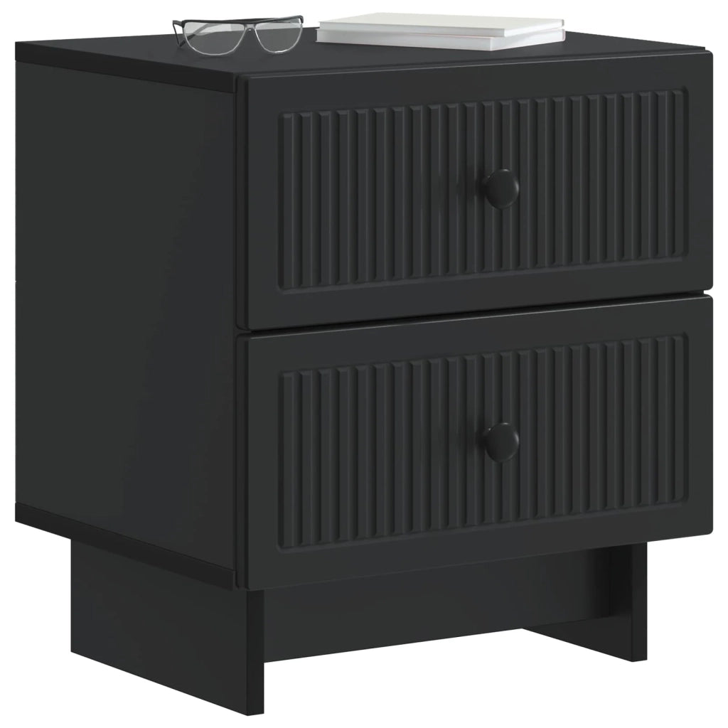 Armadio da Notte Nero 43 x 34,5 x 47,5 cm Legno ingegnerizzato 893837