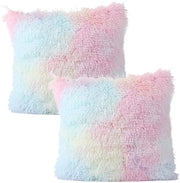Set di cuscini decorativi da 2 pezzi - Dimensioni 45 x 45 cm - Piuma morbida - Adatto per divano e poltrone - Cuscini con copri cuscino