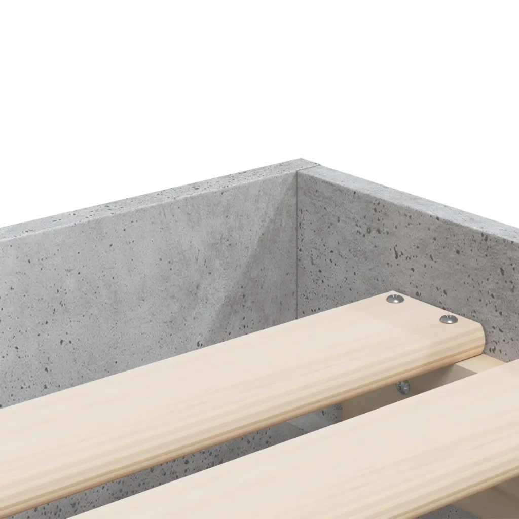 Giroletto Cassetti Grigio Cemento 75x190 cm Legno Multistrato 3207332