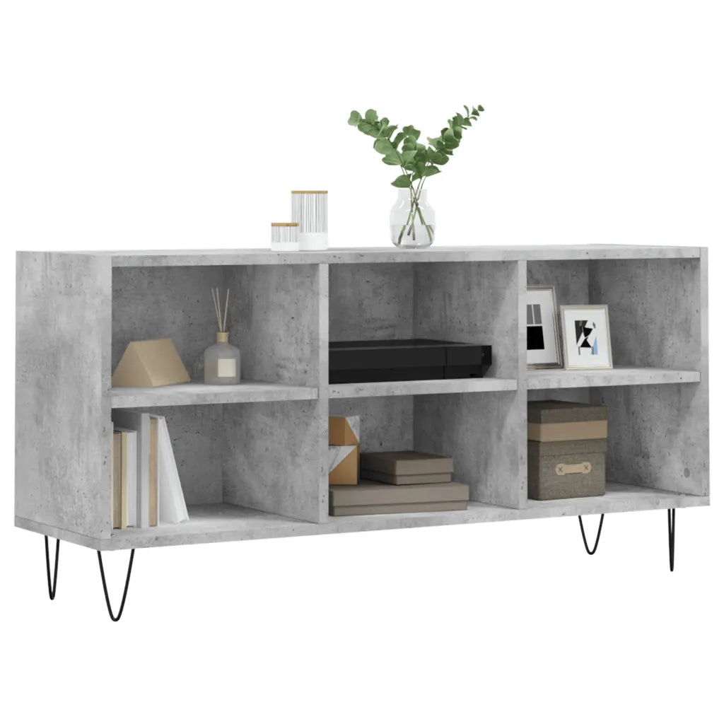 Mobile per TV-Credenza TV-Console TV Grigio Cemento 103,5x30x50 cm Legno Multistrato 270212