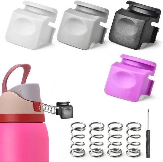 Set di 4 pulsanti di interruttore di pressione di ricambio per bottiglie di acqua FreeSip - Libero da BPA