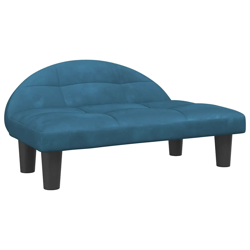 Lettino per Cani Blu 70x52x30 cm in Velluto 171938