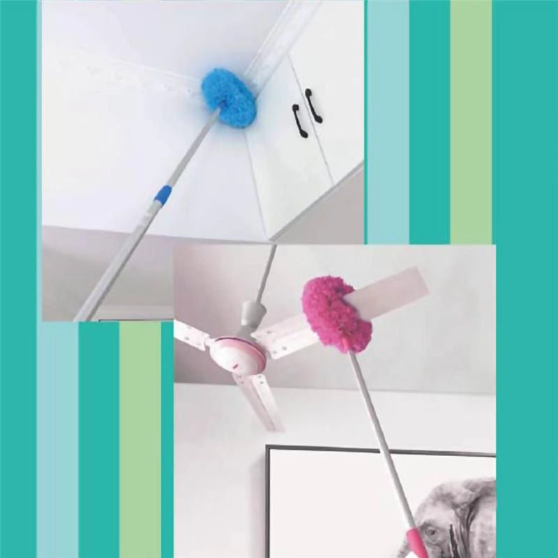 RAGNATORE MICROFIBRA CON MANICO ALLUNGABILE 144 CM ASSORTITO
