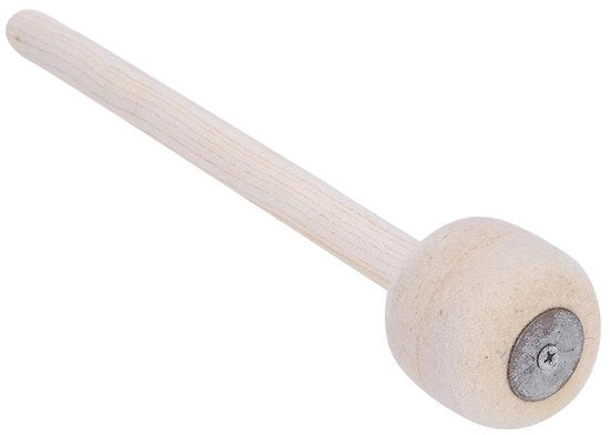 Mazza per Batteria con Piastra Antiscivolo in Legno - Peso Leggero e Portatile - Ideale per Studenti e Professionisti - Coda Soft in Velluto - Resistente e Anti-Deformazione