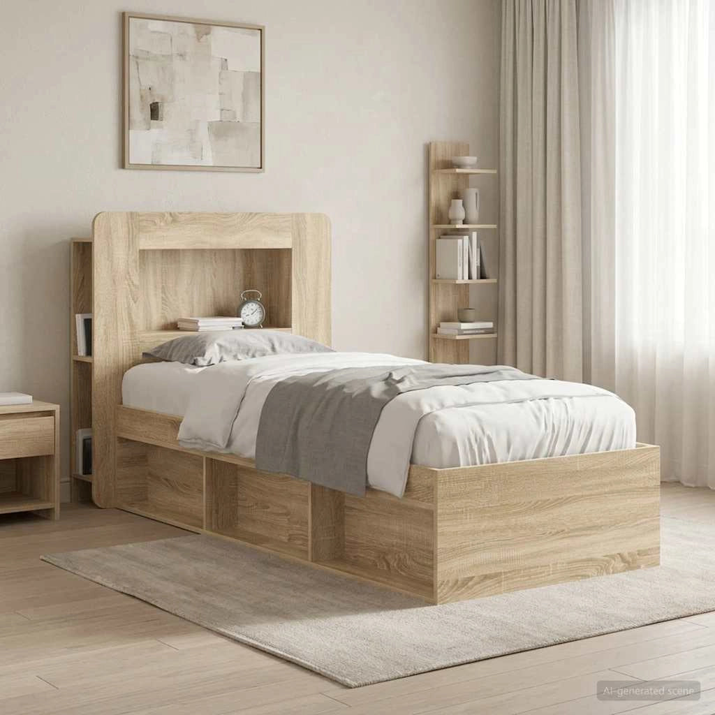 Testata del letto con archiviazione Legno ingegnerizzato 8001248