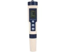 Misuratore di Qualità dell'Acqua 5 in 1 - pH/TDS/EC-Metro Digitale - Display Portatile LCD - Compensazione di Temperatura Automatica - Precisione ± 2% - Metro Acquifero