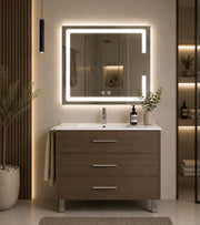 Mobile bagno con lavabo ORIGENBATH RIBERA senza specchio 60x45 cm frassino tea