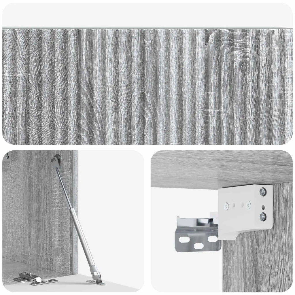 Mobile Porta TV da Muro-Credenza per TV sospesa Grigio Sonoma 78,5 x 31 x 30 cm 734570