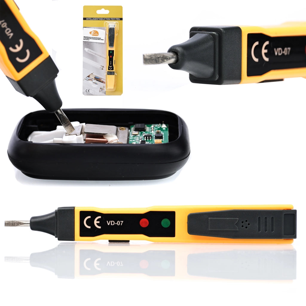 Misuratore di Tensione AC/DC a Penna – Rosfix | Design Ergonomico, Misurazione Precisa | Per Elettricisti e Fai-da-te