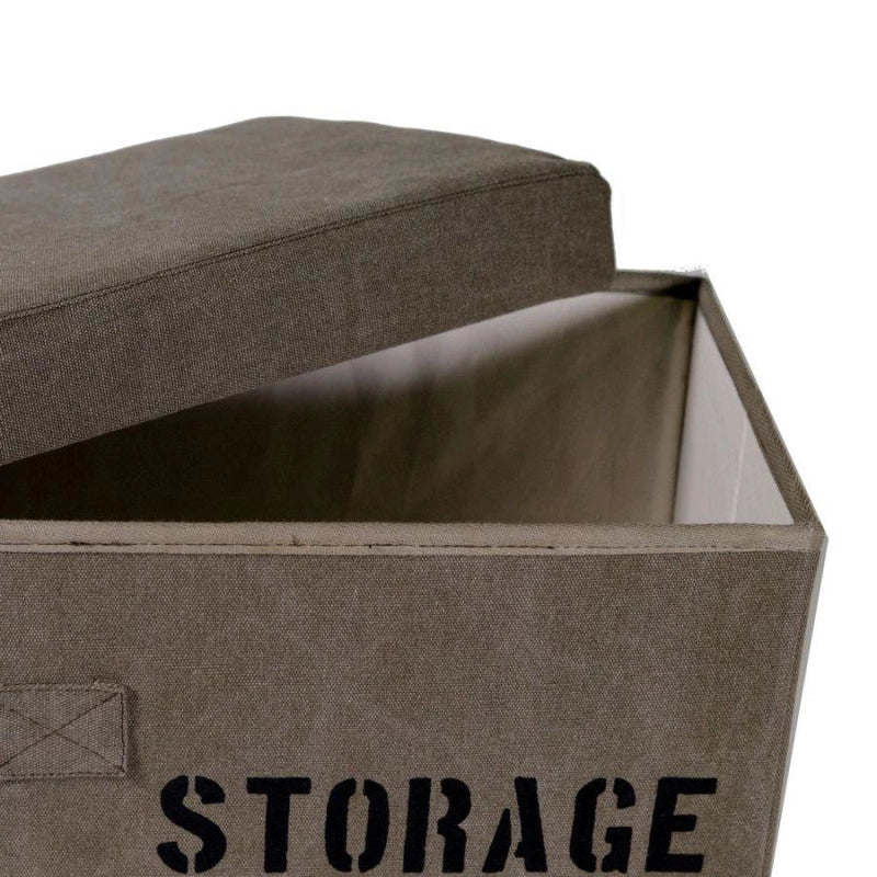 Scatola tessuto 1-2 marrone storage quadro pieghevole cm 36x36h20