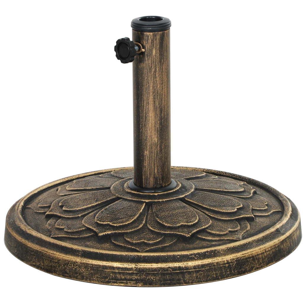 Base per ombrellone da giardino ¨C Minimal ¨C bronzo ?46x33 cm 12 kg