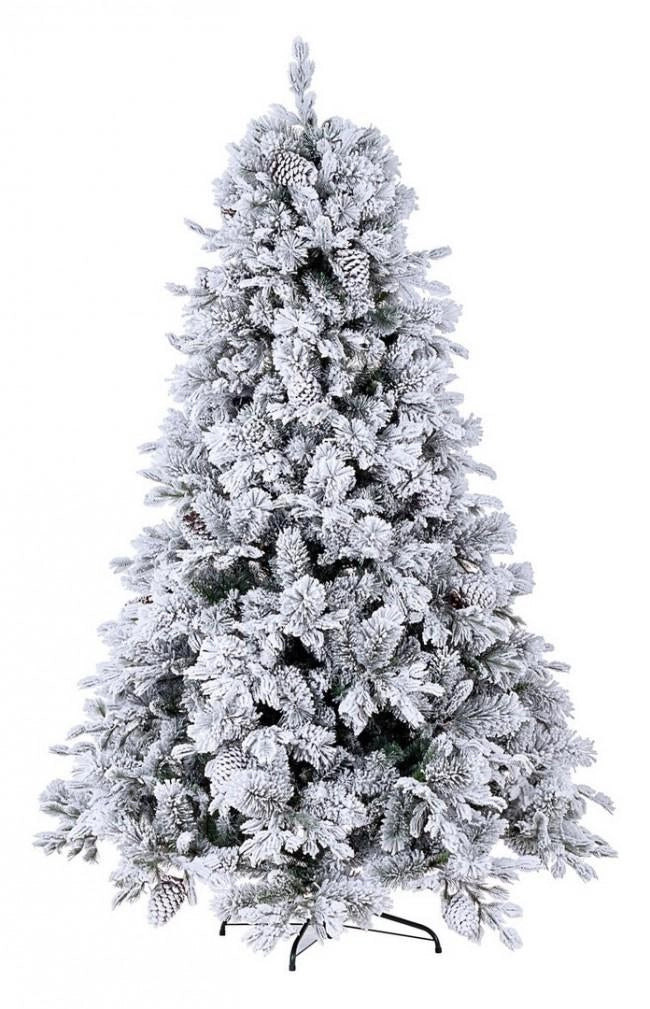 Albero di Natale Artificiale Innevato 240 cm 2513 Rami Verde