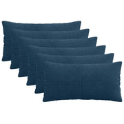 Federa 6 pcs ALMELO Blu navy 40 x 70 cm corduroy 914502