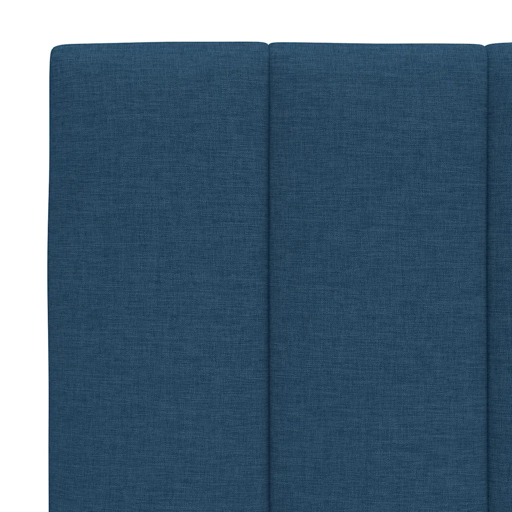 Cuscino Testiera-Cuscino per Testiera Hanko Blu 180 cm in Tessuto