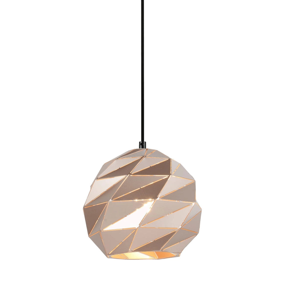 Italux Palermo lampada a sospensione nero oro E27 21,5cm