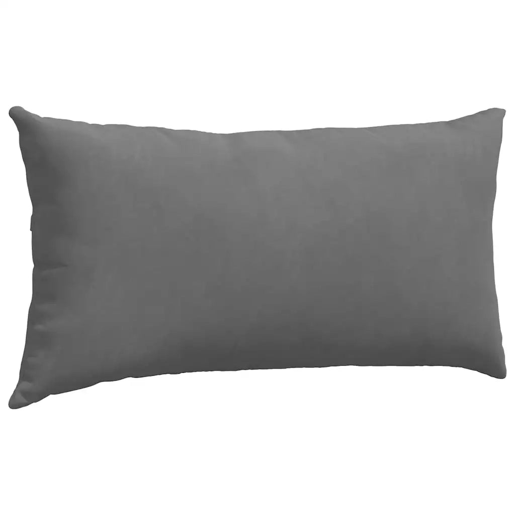 Cuscini da Divano 2 pcs Grigio scuro 80 x 40 cm Tessuto 42013727