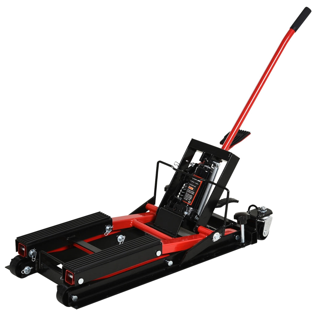 Cric Idraulico per Motocicli e ATV ¨C zephmum ¨C 110x36x67 cm, Nero e Rosso