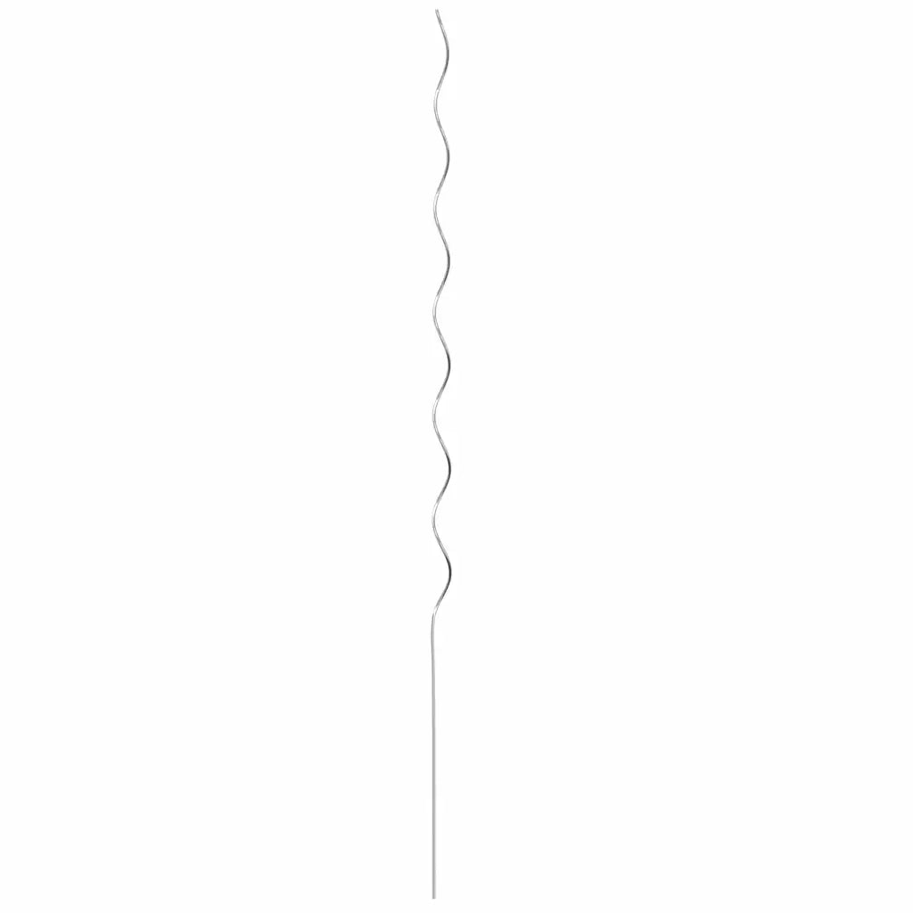 Supporto per piante 5 pcs Argento 150 x 0,6 x 0,6 cm Acciaio 4107051