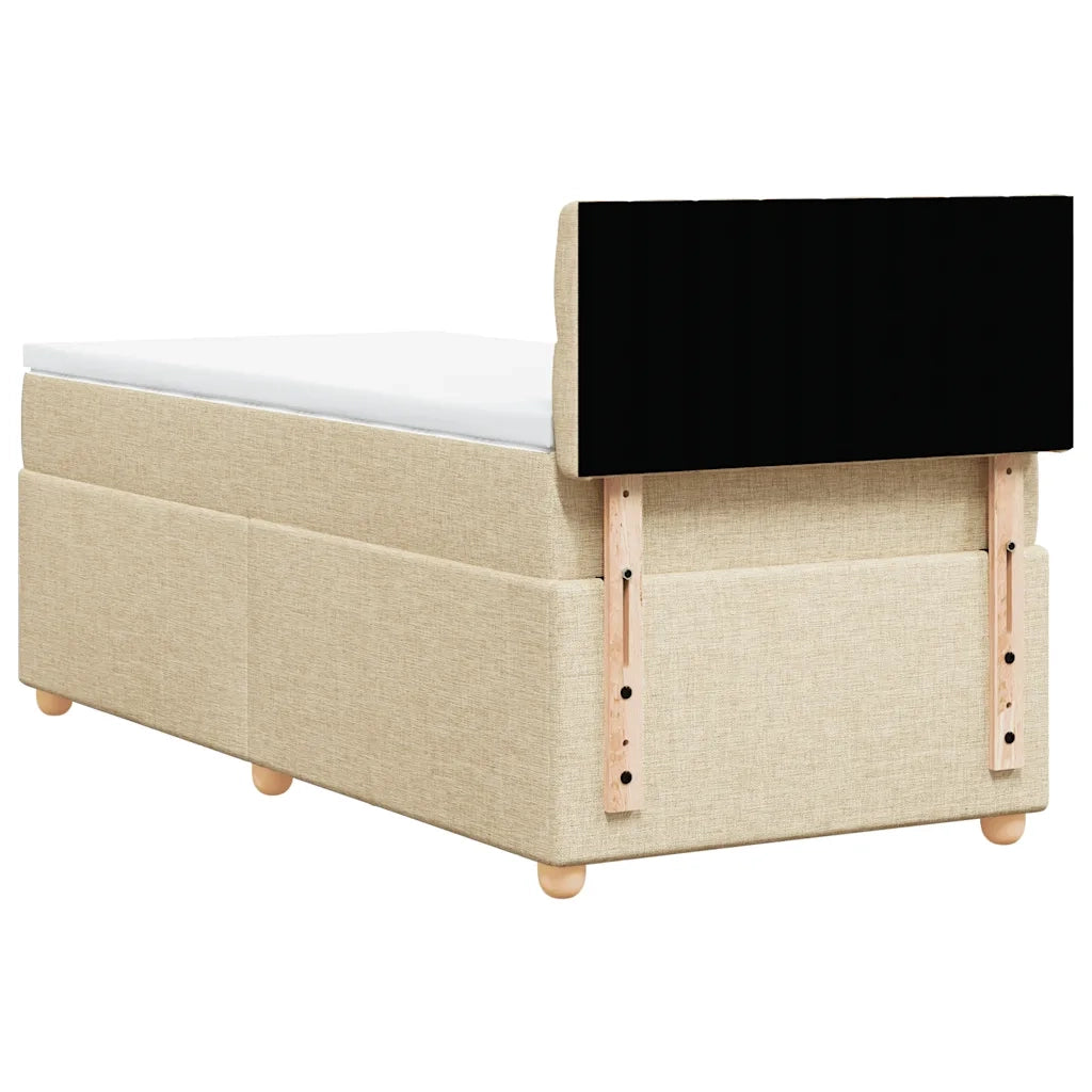 Giroletto a Molle con Materasso Crema 80x200 cm inTessuto 3286519