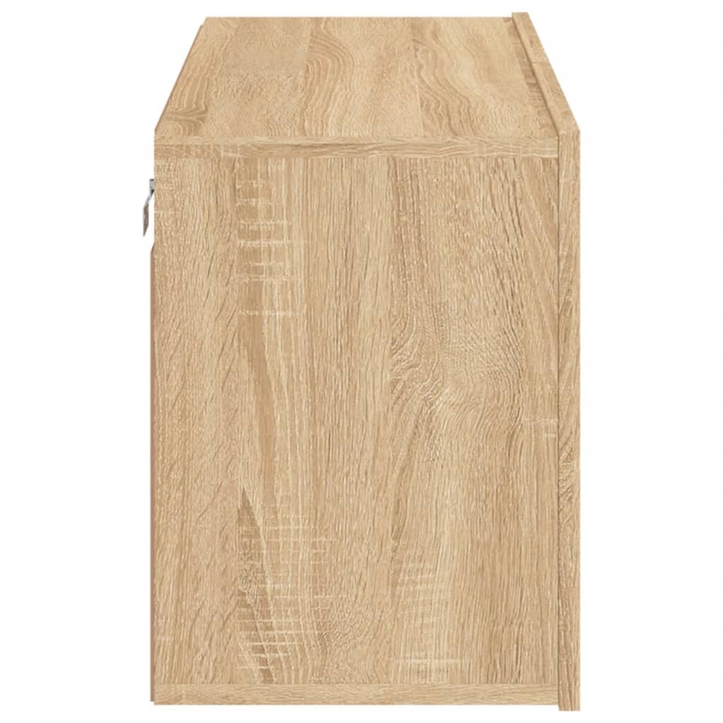 Mobile TV multimediale mensola TV credenza TV sala da pranzo soggiorno camera da letto a parete rovere Sonoma 80 x 30 x 41 cm marrone 02_0028165