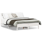 Letto senza Materasso-Struttura Letto Bianco 120x190 cm Legno Massello di Pino 445557