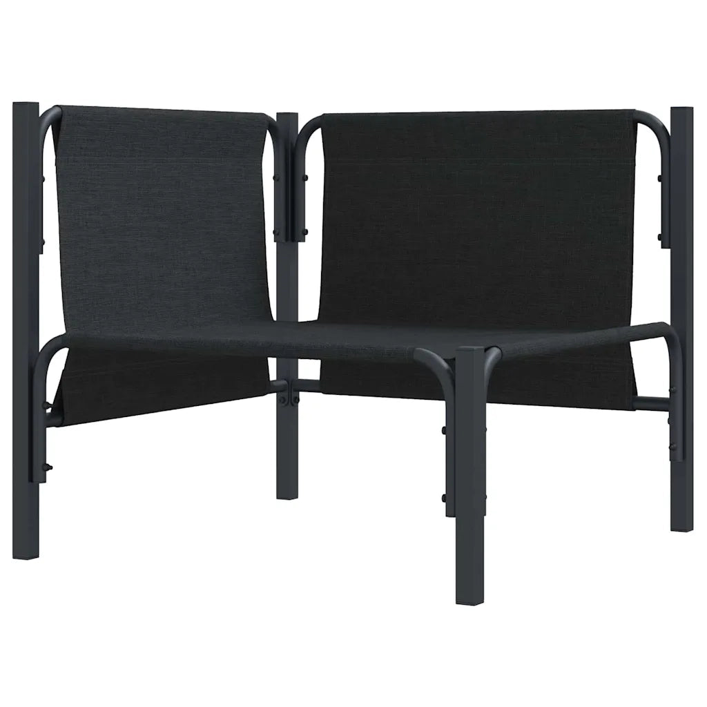 Mobili da Esterno con cuscino Antracite 80 x 80 x 71 cm Acciaio 42009986