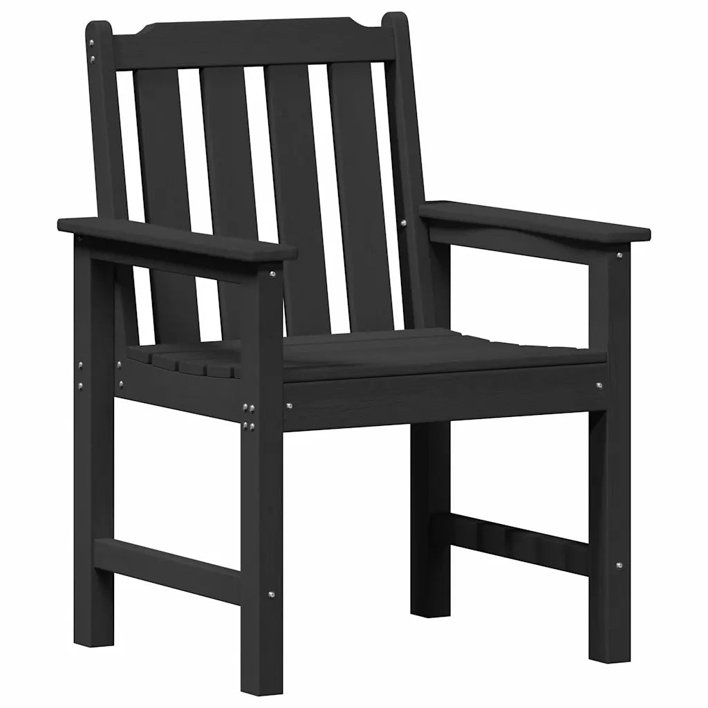 Sedia da pranzo da giardino 2 pcs Nero 65,5 x 59 x 88 cm HDPE 42006605