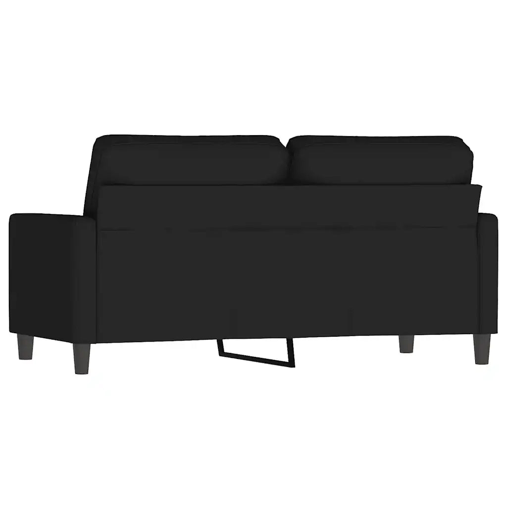 Divano a 2 Posti-Sofa 2 Posti Nero 140 cm in Velluto 737585