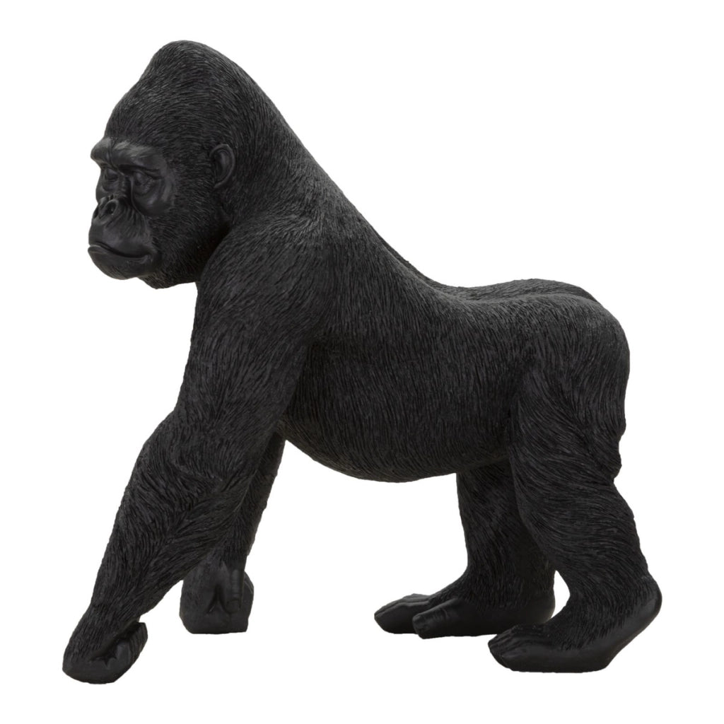 Scultura Gorilla 2, Nero, Poliresina, 35x21,5x37,5 cm