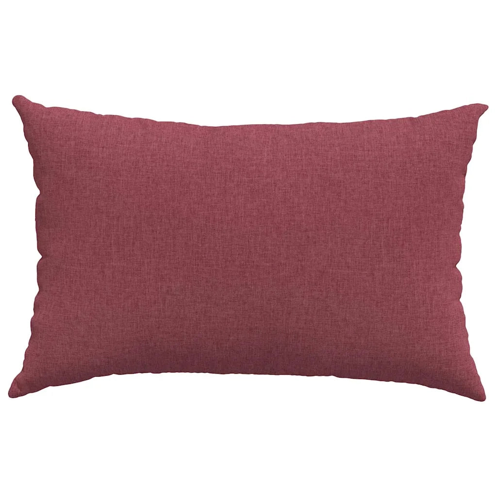 Cuscini da Divano 2 pcs Rosso Vino 60 x 40 cm Tessuto 42013656