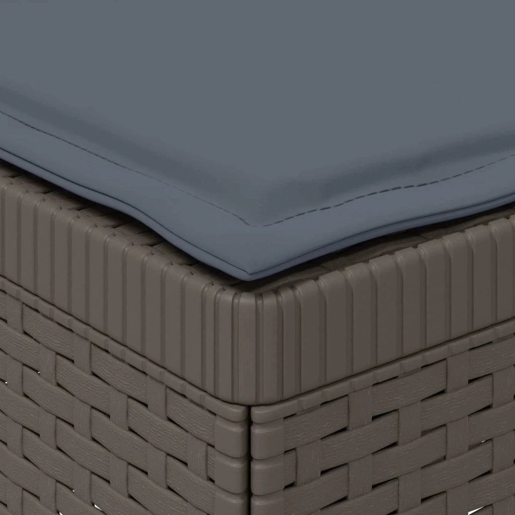 Divano da Giardino a 1 Posto con Cuscini Aspetto Rattan PP 8011847