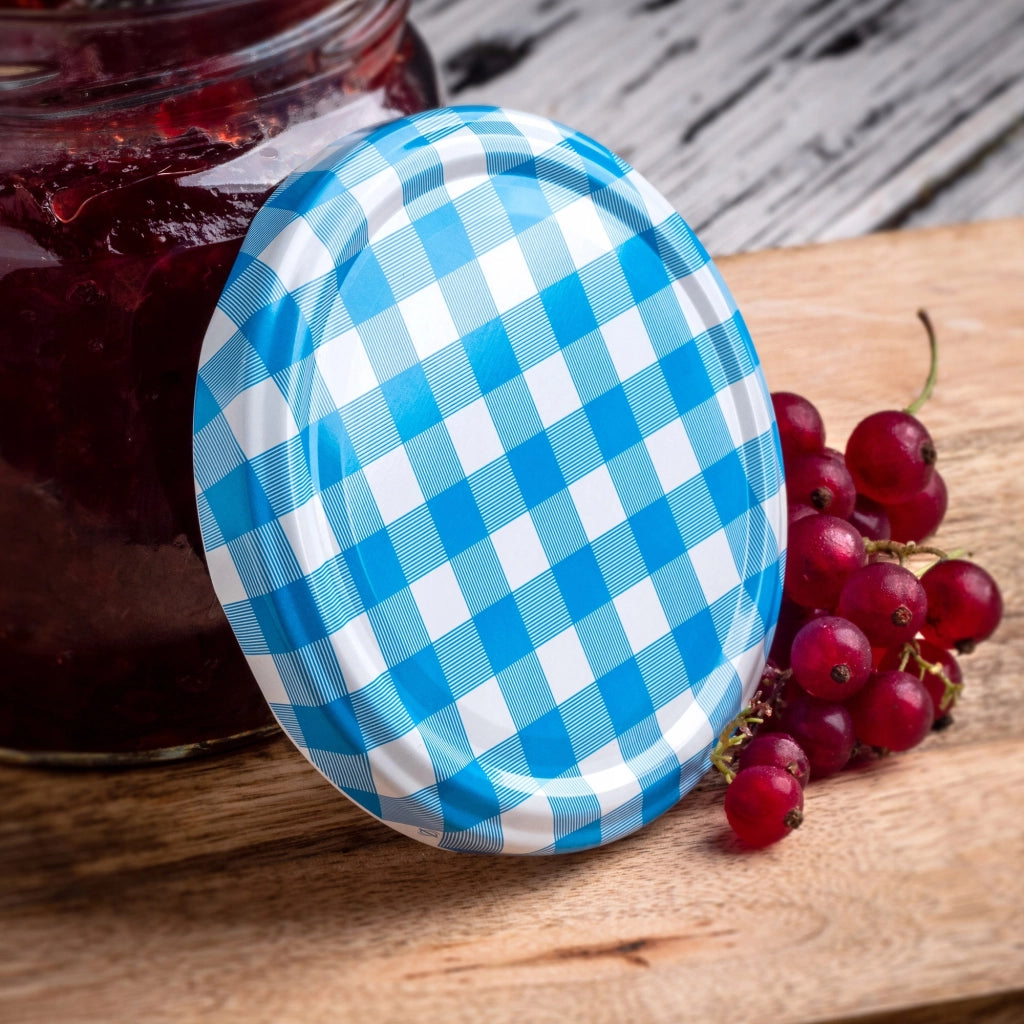 KADAX Tartu vasetti per conserva 235ml 10pz 82mm + coperchio "Blue Lattice"
