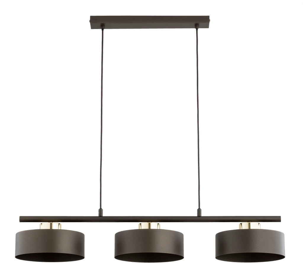 Lampada a sospensione decorativa SELIA bronzo/oro 3xE27 Alfa