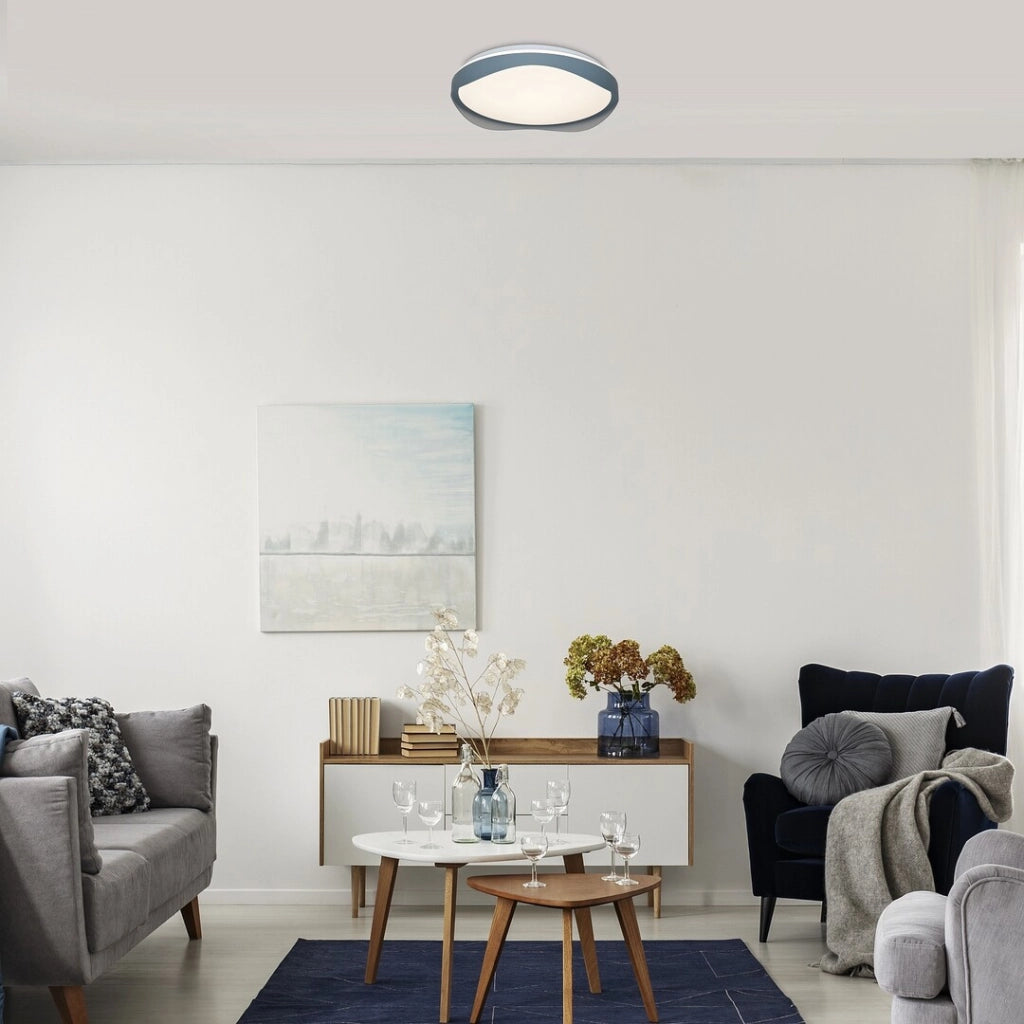 Plafoniera LED moderna ondulata grigia Ø48cm 40W Rabalux