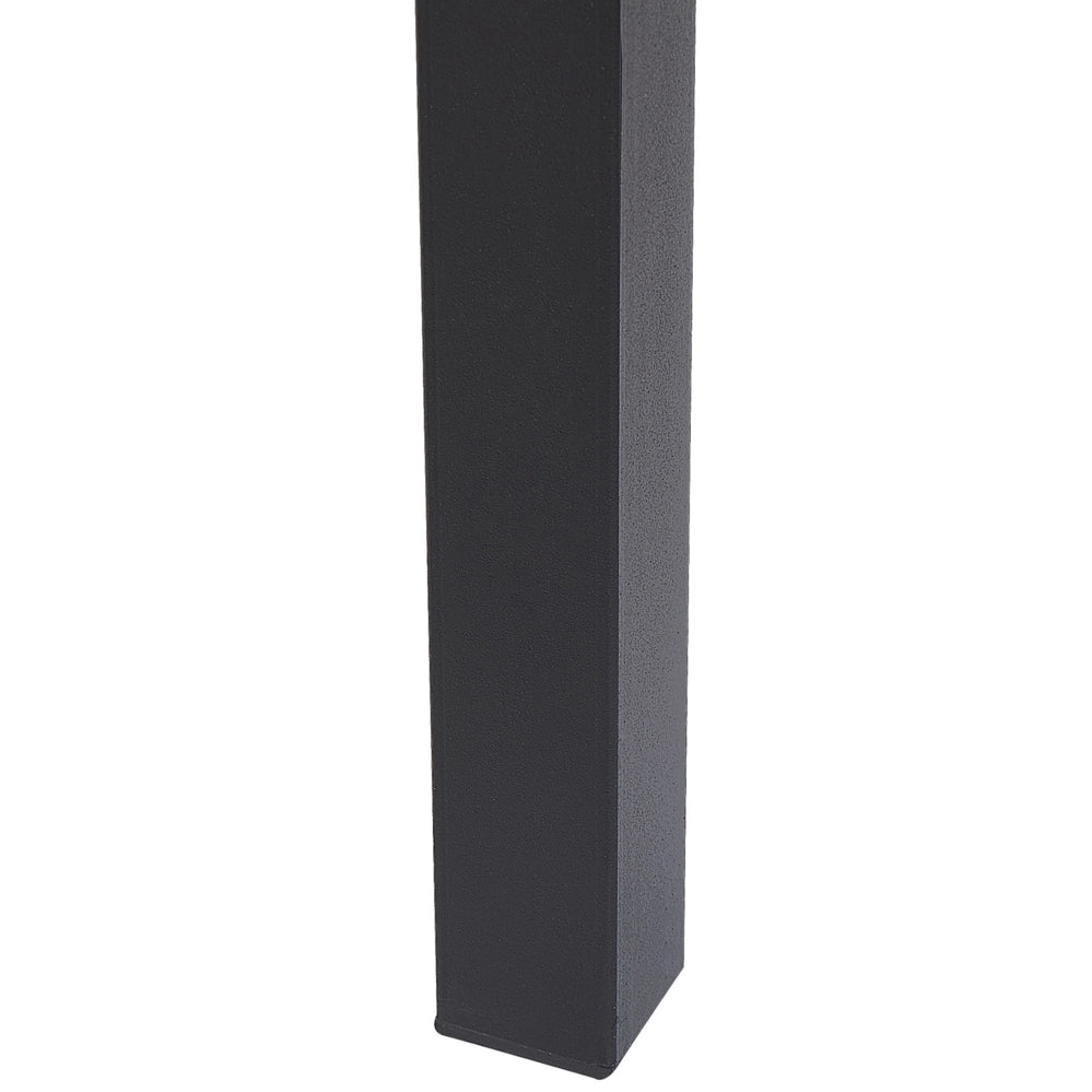 Tavolo da pranzo allungabile MDF Nero 140/190 x 90 cm moderno industriale